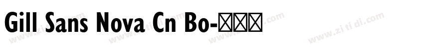 Gill Sans Nova Cn Bo字体转换